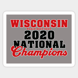 Wisconsin 2020 NCAA Champs Magnet